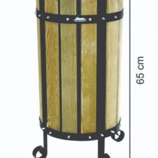 E201 28 LT AHŞAP DEKORLU ÇÖP KOVASI